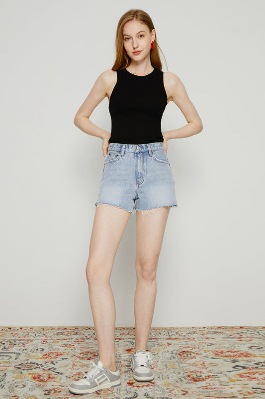 Hey Joanie High Rise Denim Shorts - FINAL SALE