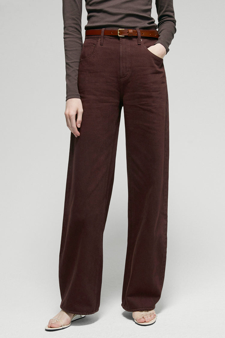 Hey Joanie Slope Curve Jeans Petite or Long Chocolate HJ039