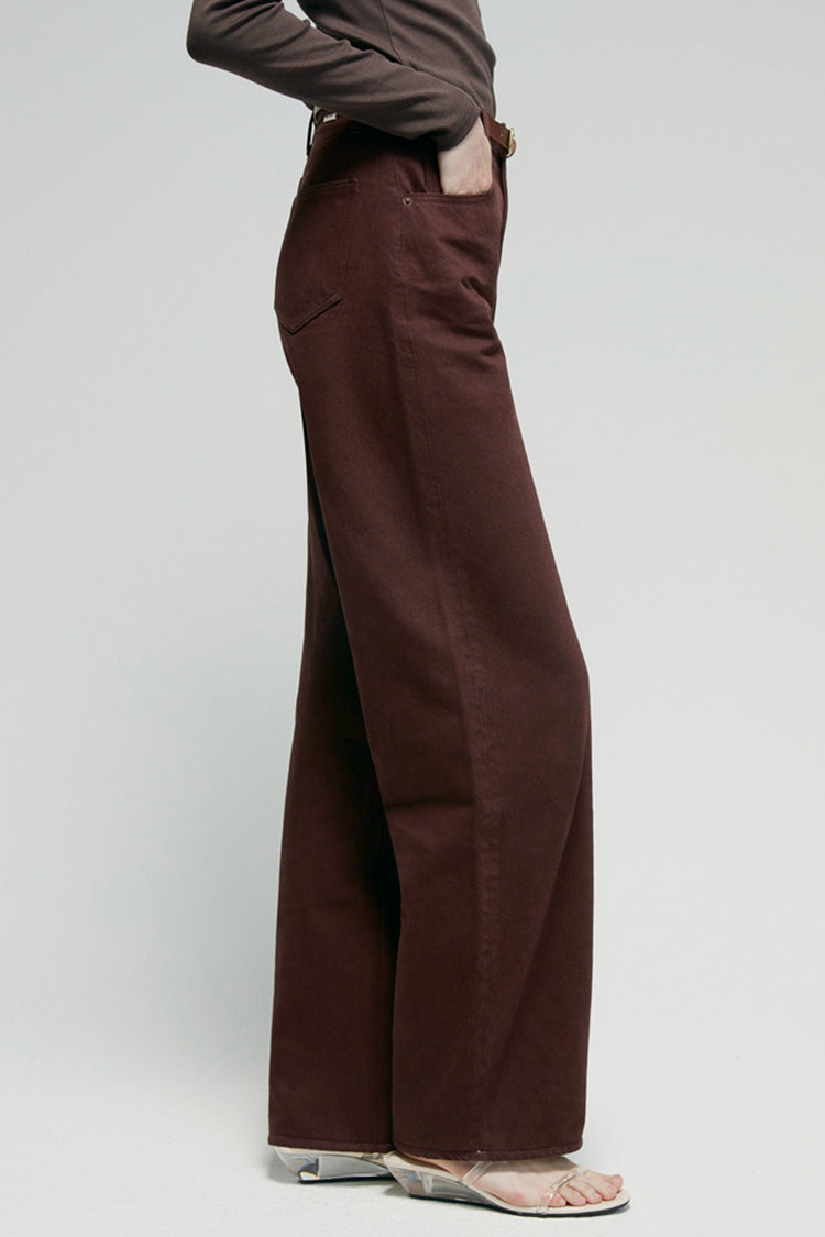 Hey Joanie Slope Curve Jeans Petite or Long Chocolate HJ039