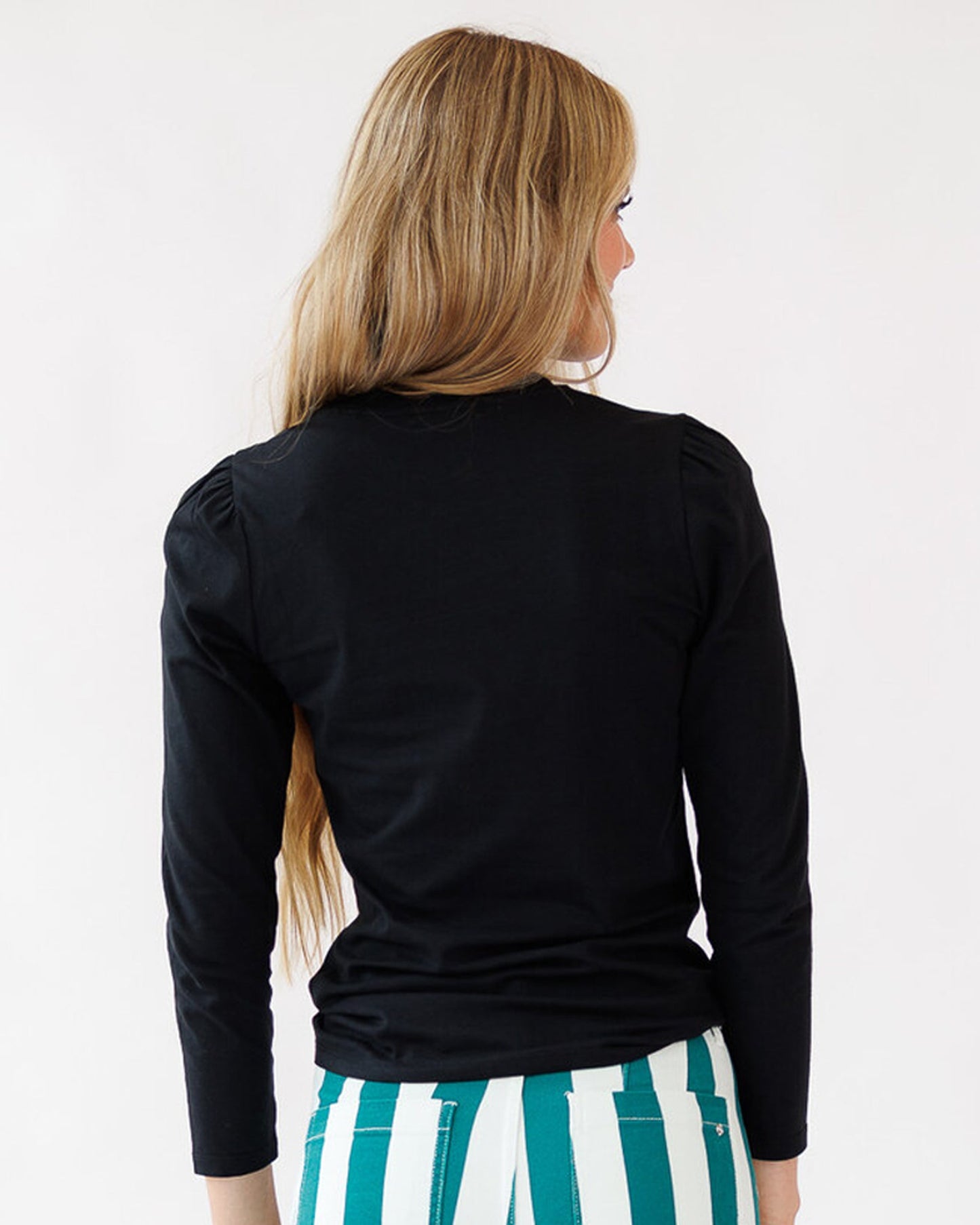 Perfect 3/4 Sleeve Black Tee
