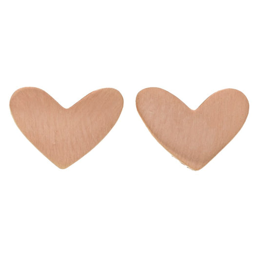 Kendra Scott 18K Rose Vermeil "Ari" Heart Shape Stud Earrings