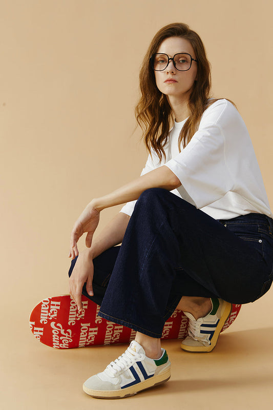 Hey Joanie Coney Island Whitefish High Rise Wide Jeans Petite or Long