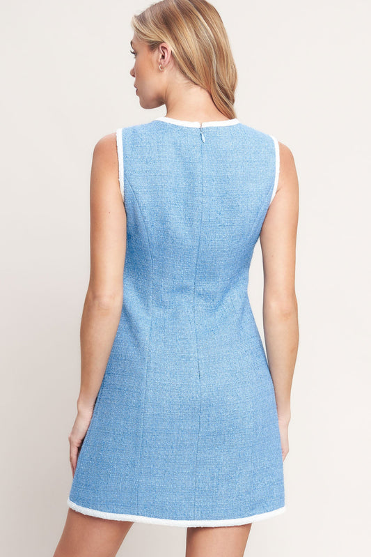 Blue Skies and Day Dreams Woven Mini Dress